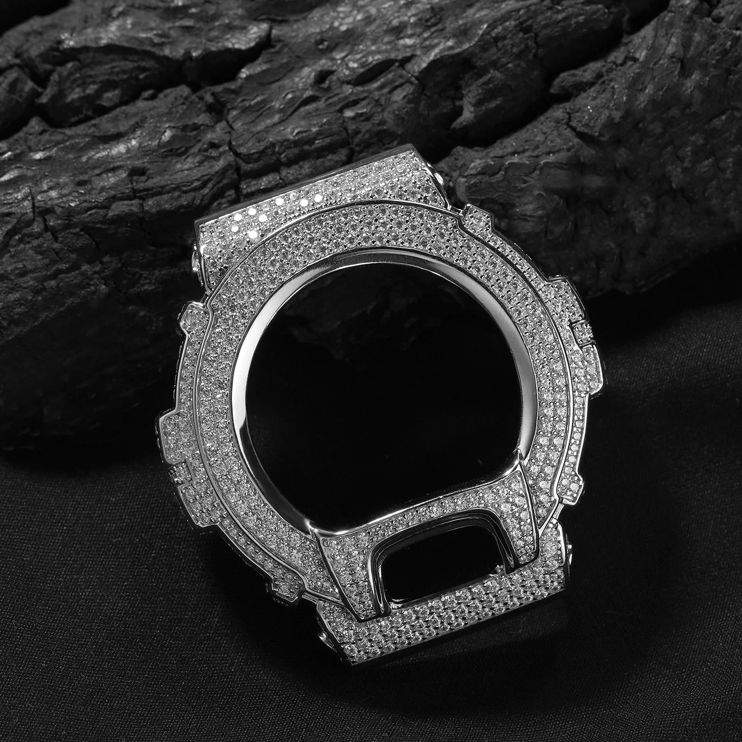 TBTK HipHop Iced Out Moissanite Watch Bezel For GA2100 DW6900 GA110 Luxury Bling Watch Replacement Frame Accessories