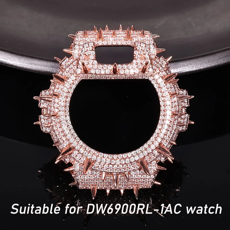 Hip Hop Moissanite Paved Bling Iced Out Watch Cover for Men Jewelry