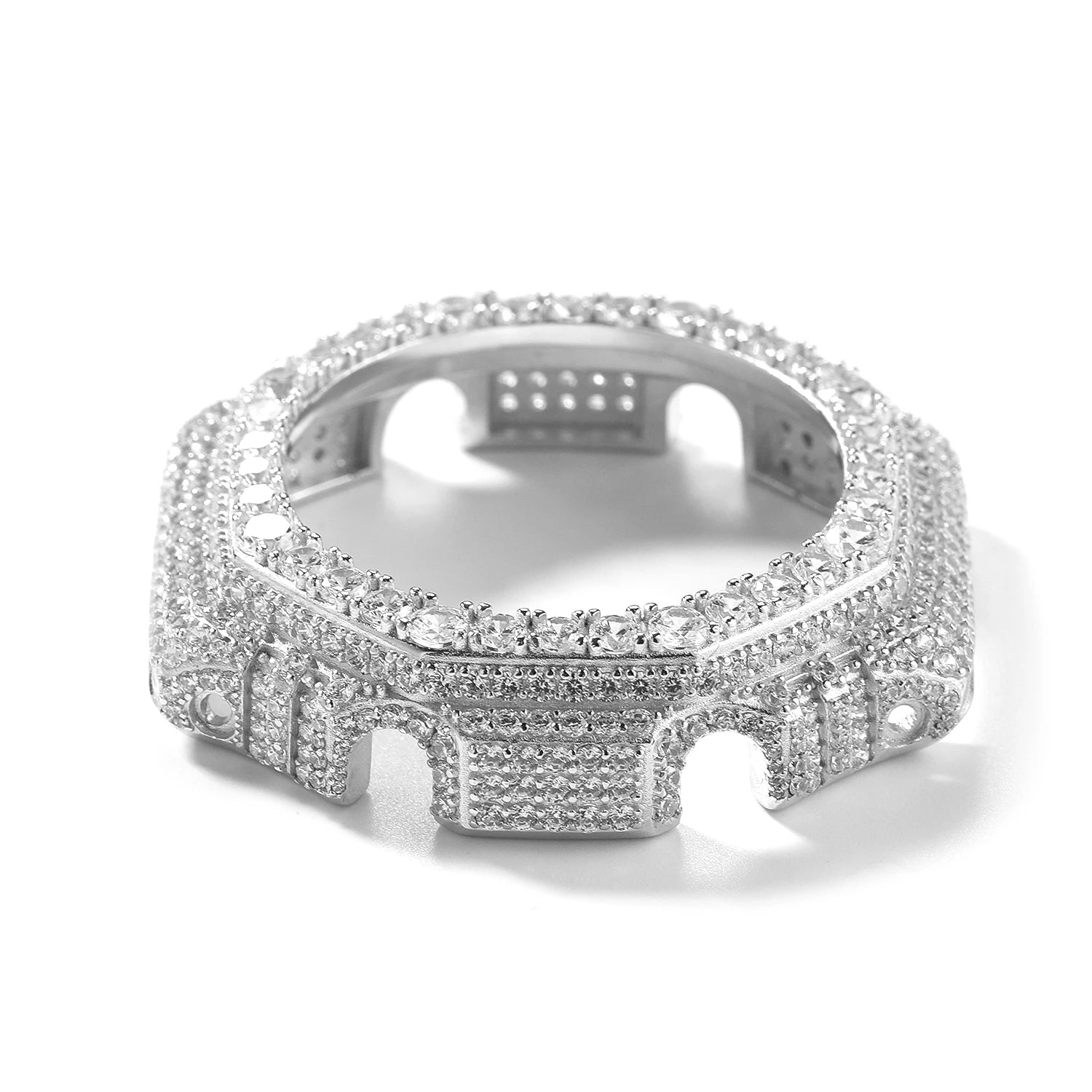 TBTK HipHop Iced Out Moissanite Watch Bezel For GA2100 DW6900 GA110 Luxury Bling Watch Replacement Frame Accessories