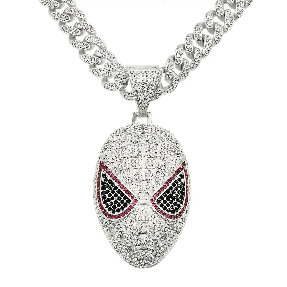 MARVEL PENDANT ON CUBAN LINK NECKLACE