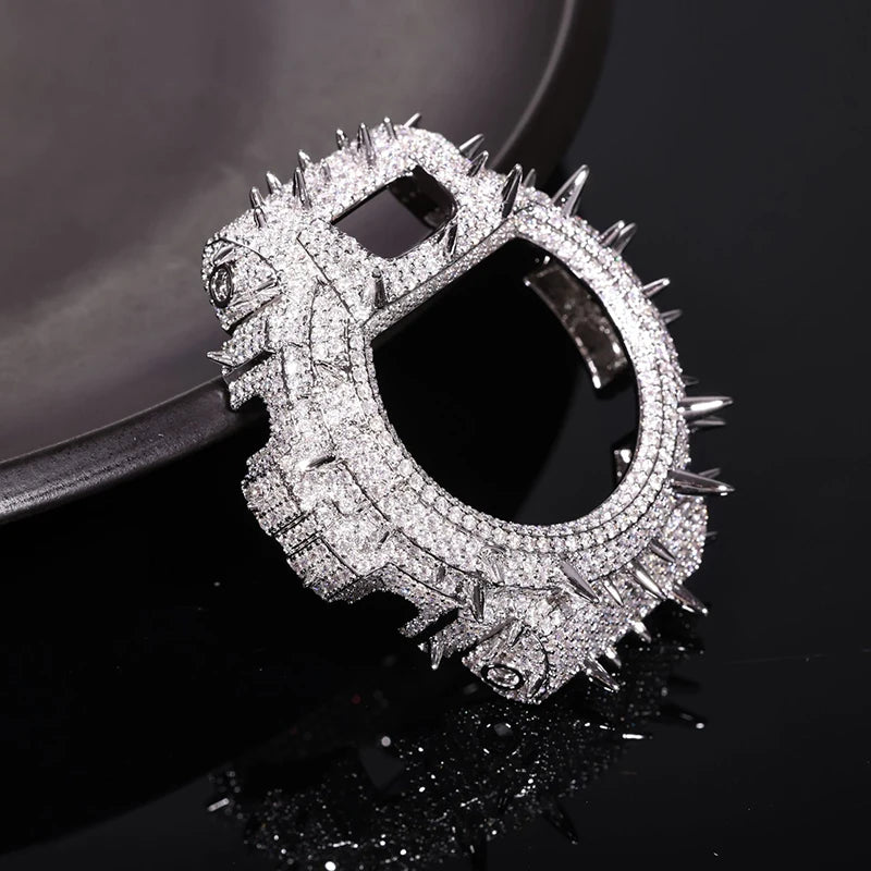 Hip Hop Moissanite Paved Bling Iced Out Watch Cover for Men Jewelry