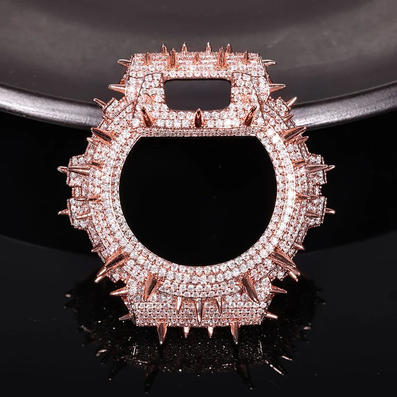Hip Hop Moissanite Paved Bling Iced Out Watch Cover for Men Jewelry