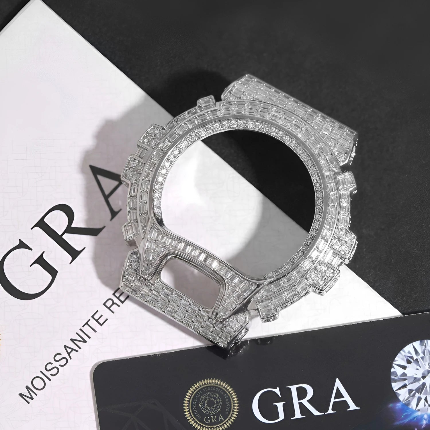 TBTK HipHop Iced Out Moissanite Watch Bezel For GA2100 DW6900 GA110 Luxury Bling Watch Replacement Frame Accessories