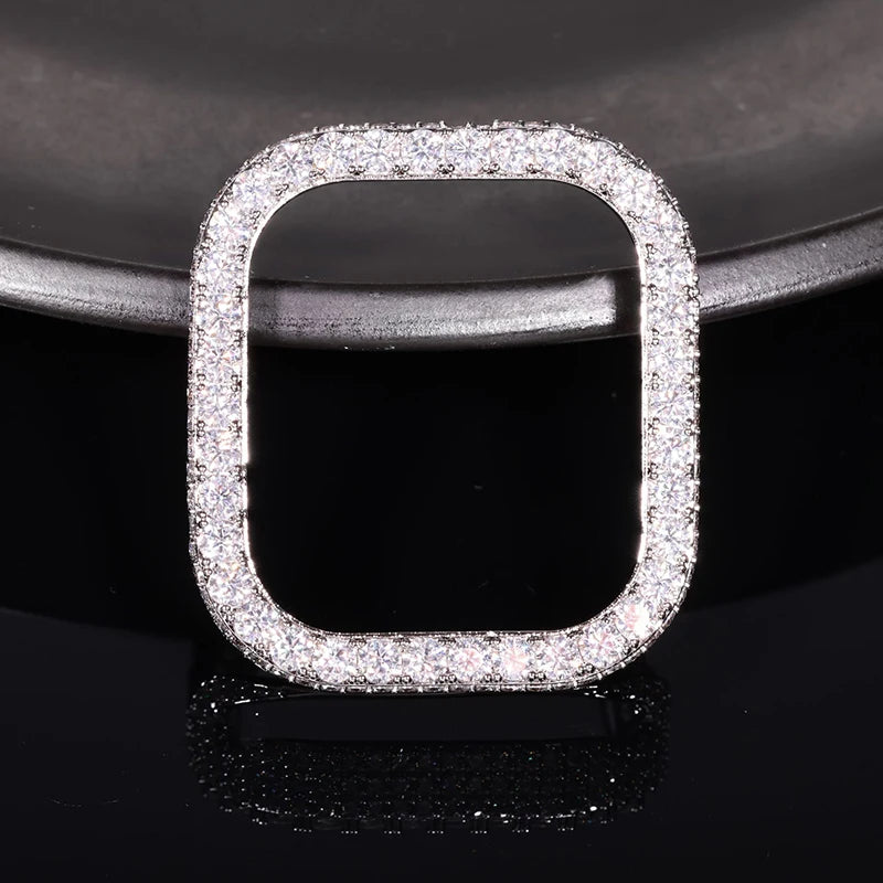 Hip Hop Moissanite Paved Bling Iced Out Watch Cover for Men Jewelry