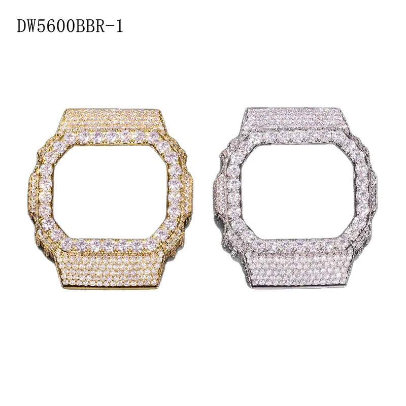 Hip Hop Moissanite Paved Bling Iced Out Watch Cover for Men Jewelry