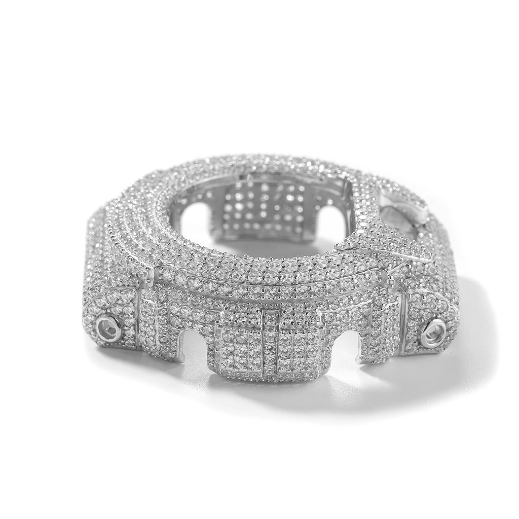 TBTK HipHop Iced Out Moissanite Watch Bezel For GA2100 DW6900 GA110 Luxury Bling Watch Replacement Frame Accessories