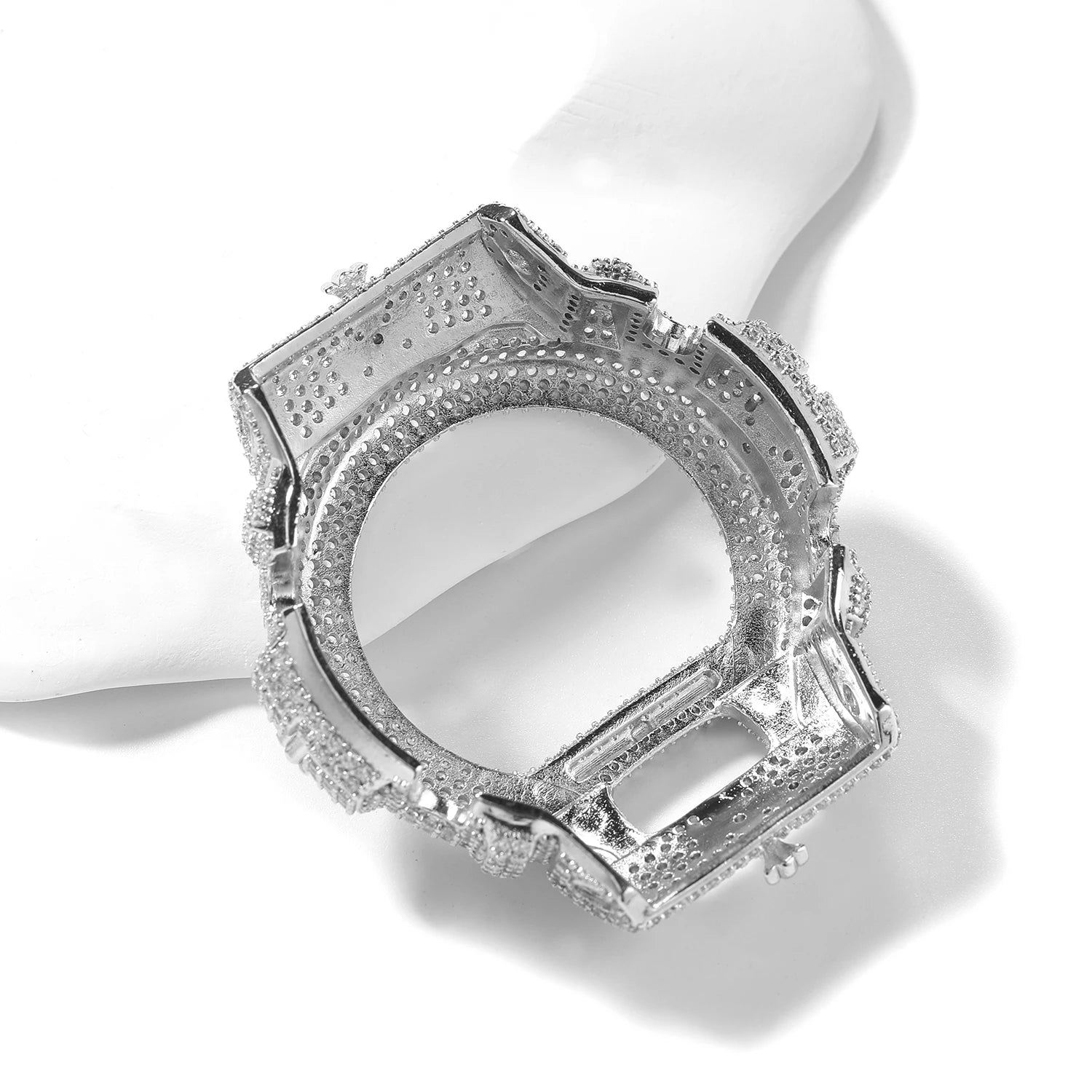 TBTK HipHop Iced Out Moissanite Watch Bezel For GA2100 DW6900 GA110 Luxury Bling Watch Replacement Frame Accessories