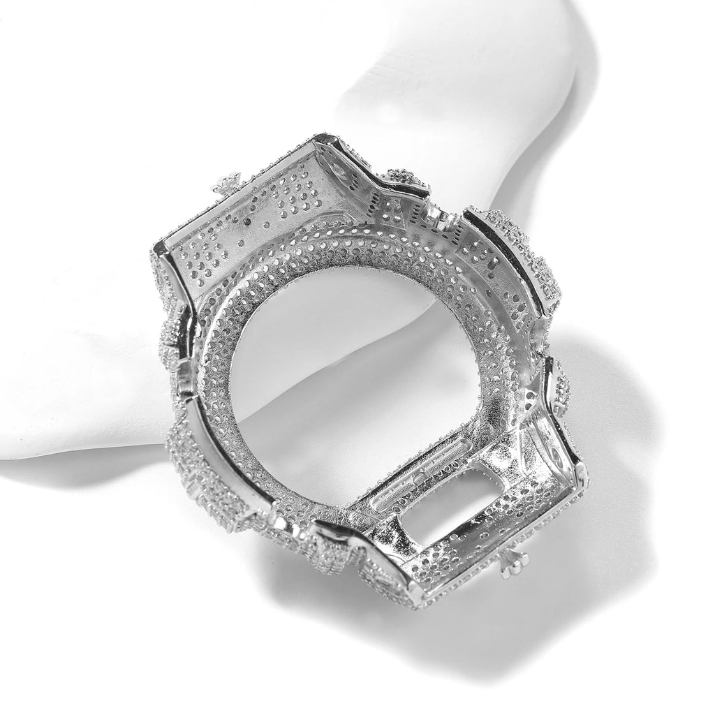 TBTK HipHop Iced Out Moissanite Watch Bezel For GA2100 DW6900 GA110 Luxury Bling Watch Replacement Frame Accessories