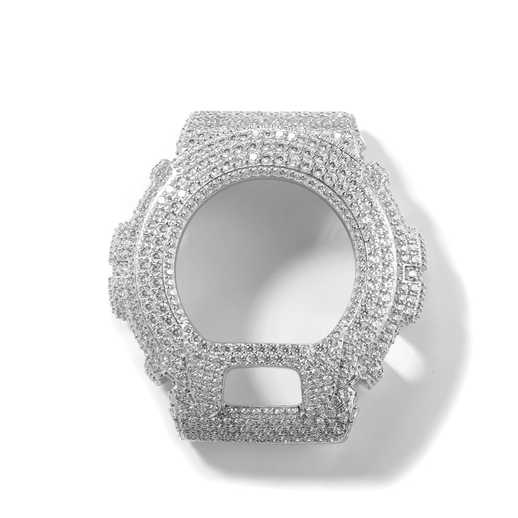 TBTK HipHop Iced Out Moissanite Watch Bezel For GA2100 DW6900 GA110 Luxury Bling Watch Replacement Frame Accessories