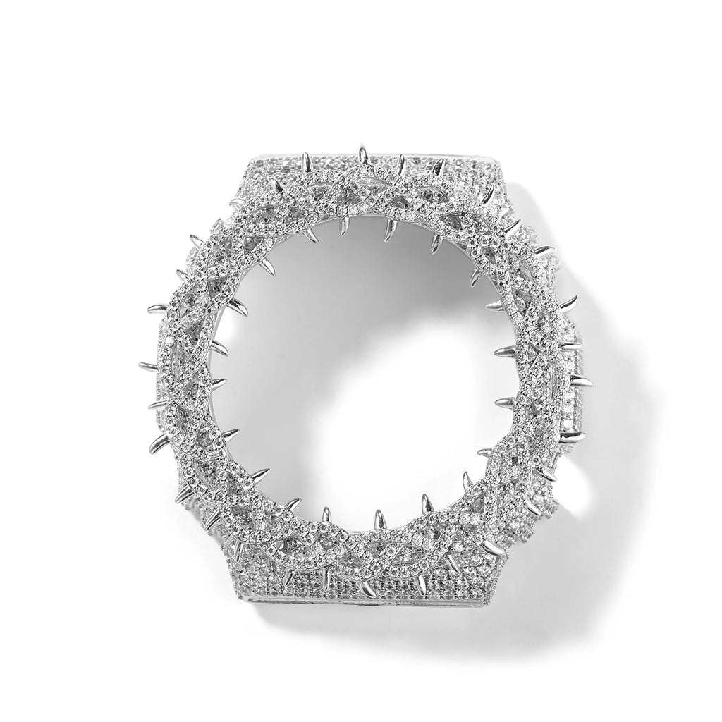 TBTK HipHop Iced Out Moissanite Watch Bezel For GA2100 DW6900 GA110 Luxury Bling Watch Replacement Frame Accessories