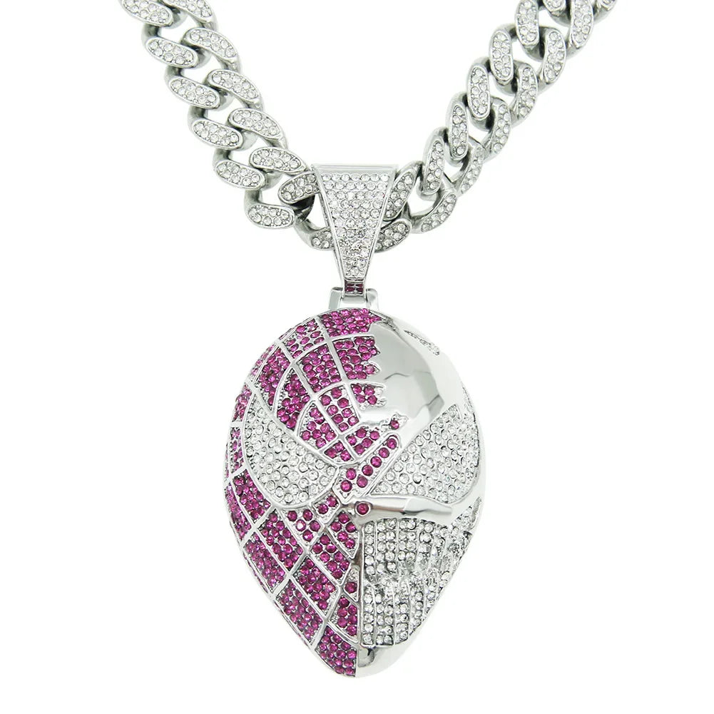 MARVEL PENDANT ON CUBAN LINK NECKLACE