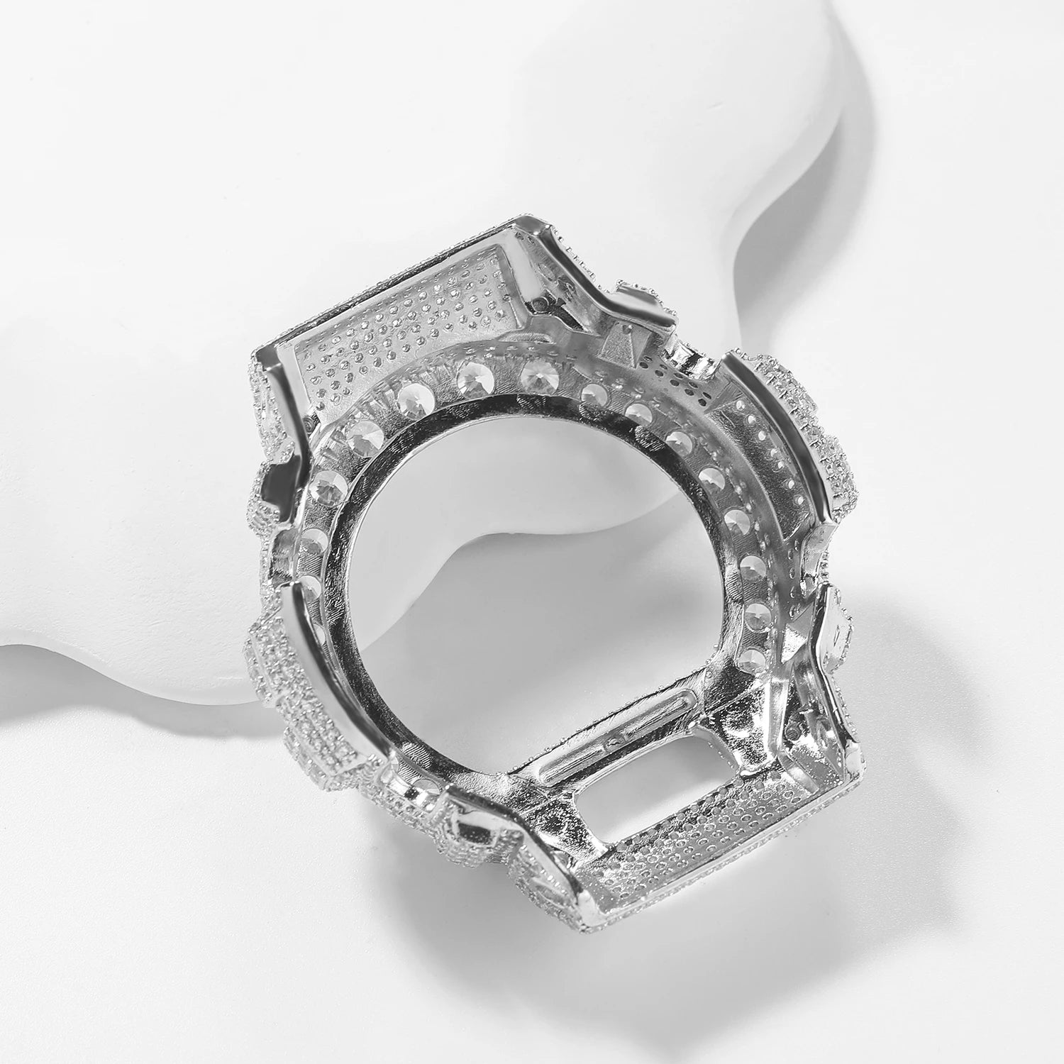 TBTK HipHop Iced Out Moissanite Watch Bezel For GA2100 DW6900 GA110 Luxury Bling Watch Replacement Frame Accessories