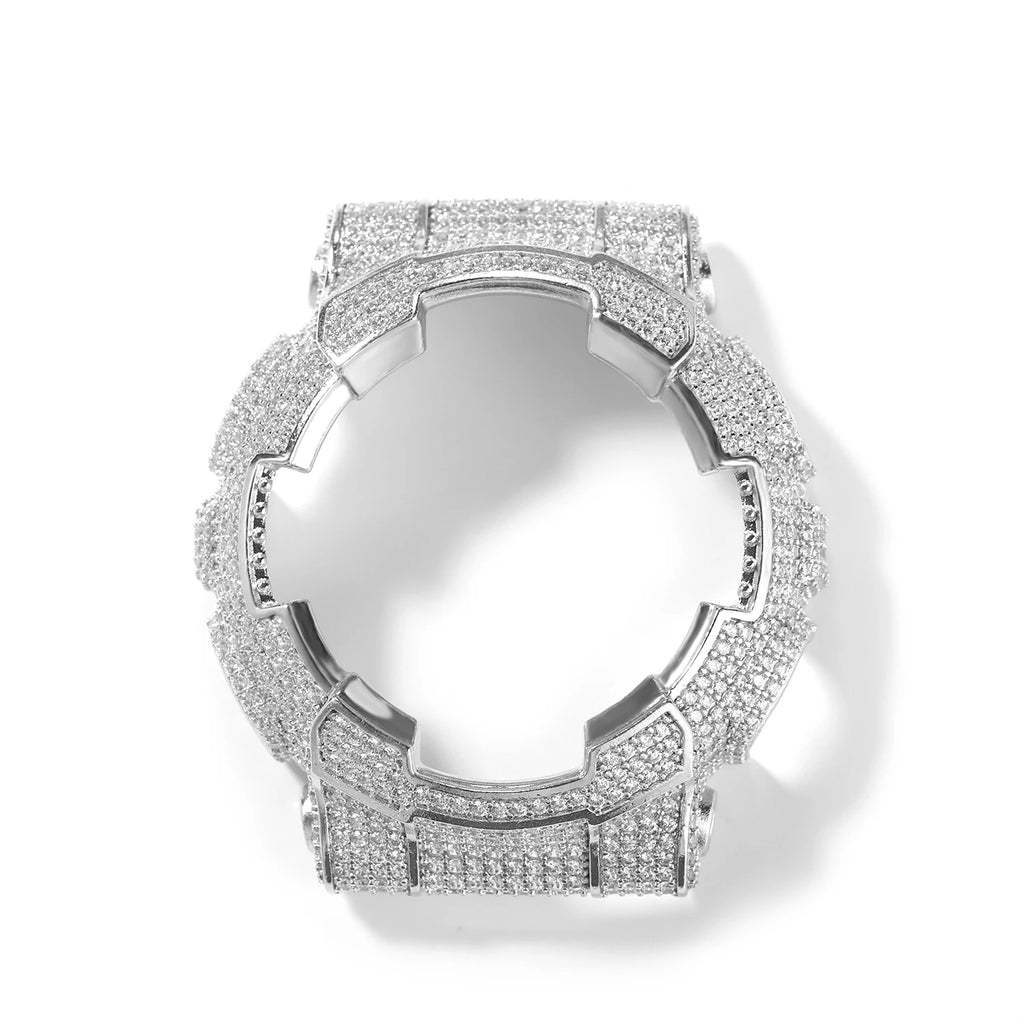TBTK HipHop Iced Out Moissanite Watch Bezel For GA2100 DW6900 GA110 Luxury Bling Watch Replacement Frame Accessories