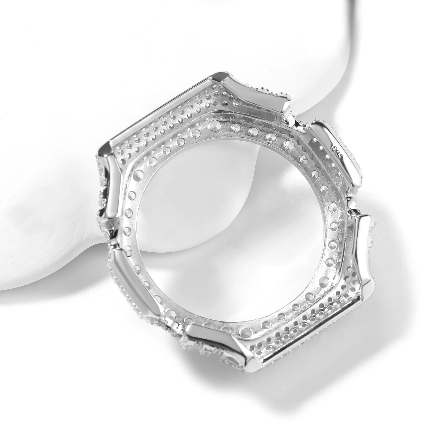 TBTK HipHop Iced Out Moissanite Watch Bezel For GA2100 DW6900 GA110 Luxury Bling Watch Replacement Frame Accessories
