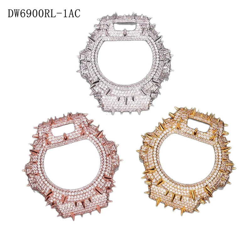 Hip Hop Moissanite Paved Bling Iced Out Watch Cover for Men Jewelry