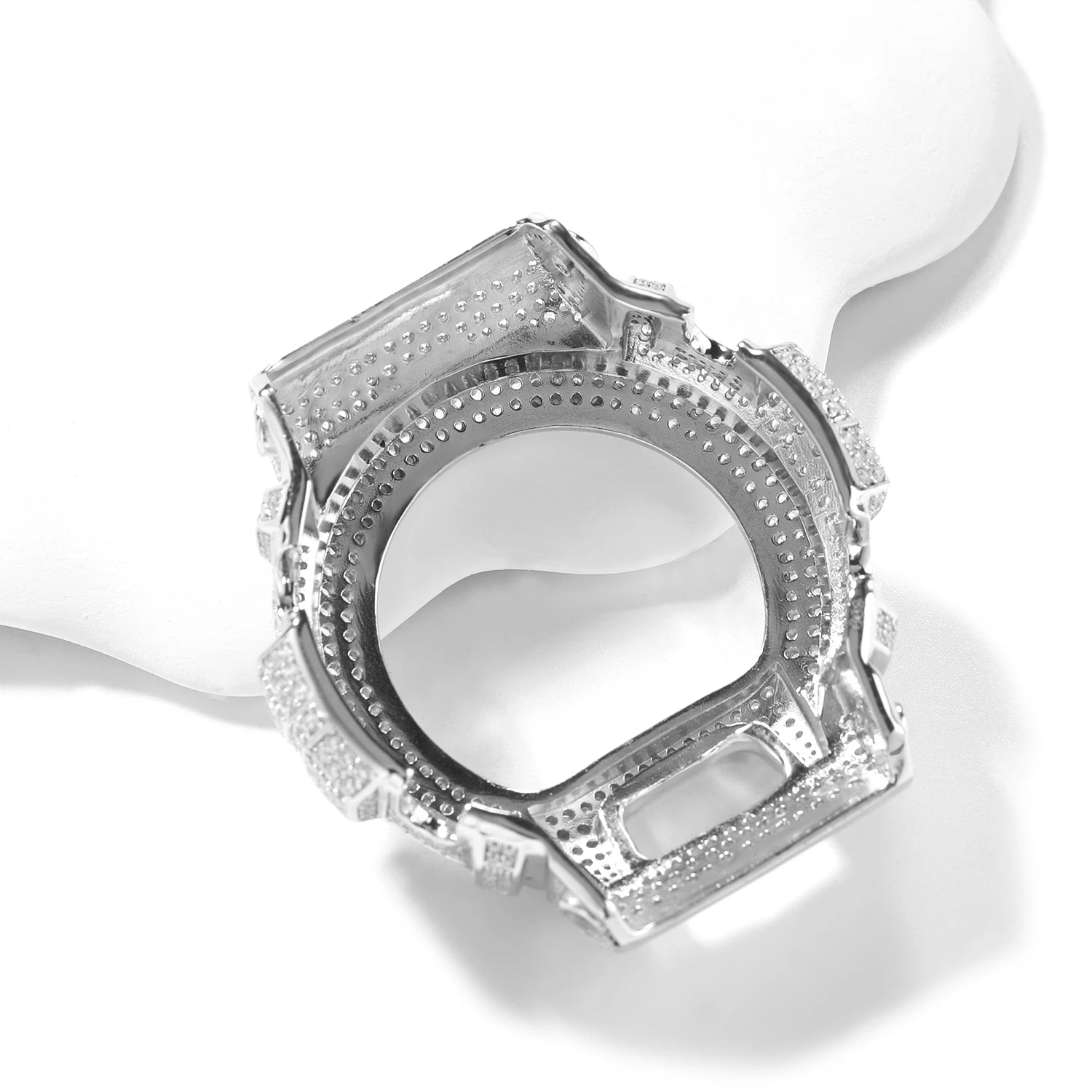TBTK HipHop Iced Out Moissanite Watch Bezel For GA2100 DW6900 GA110 Luxury Bling Watch Replacement Frame Accessories