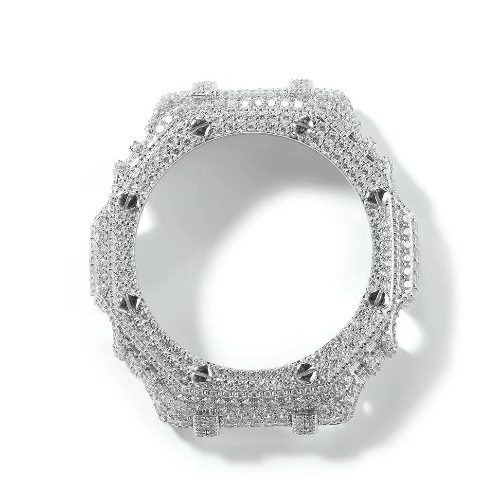 TBTK HipHop Iced Out Moissanite Watch Bezel For GA2100 DW6900 GA110 Luxury Bling Watch Replacement Frame Accessories