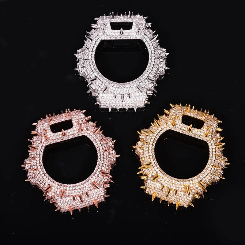 Hip Hop Moissanite Paved Bling Iced Out Watch Cover for Men Jewelry