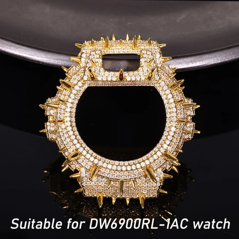 Hip Hop Moissanite Paved Bling Iced Out Watch Cover for Men Jewelry