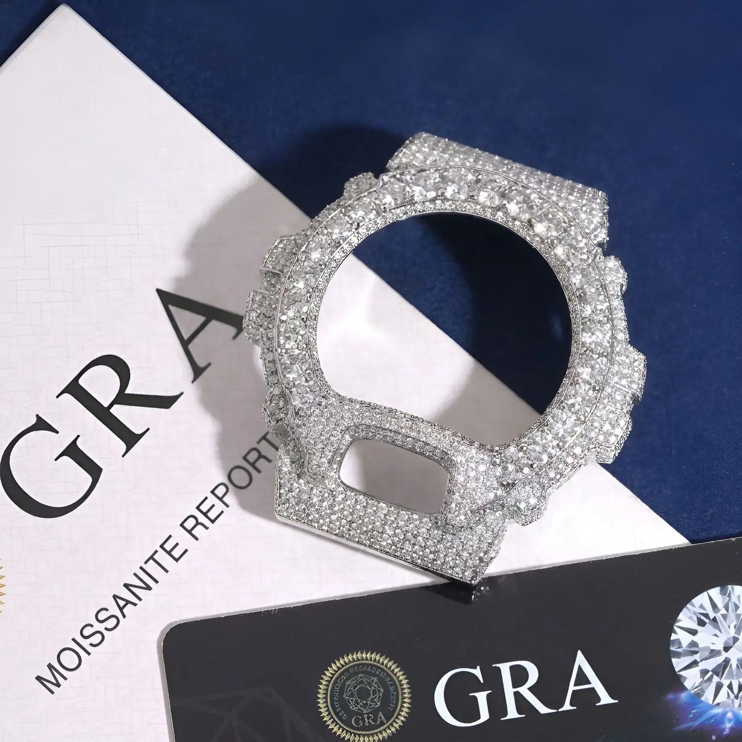TBTK HipHop Iced Out Moissanite Watch Bezel For GA2100 DW6900 GA110 Luxury Bling Watch Replacement Frame Accessories